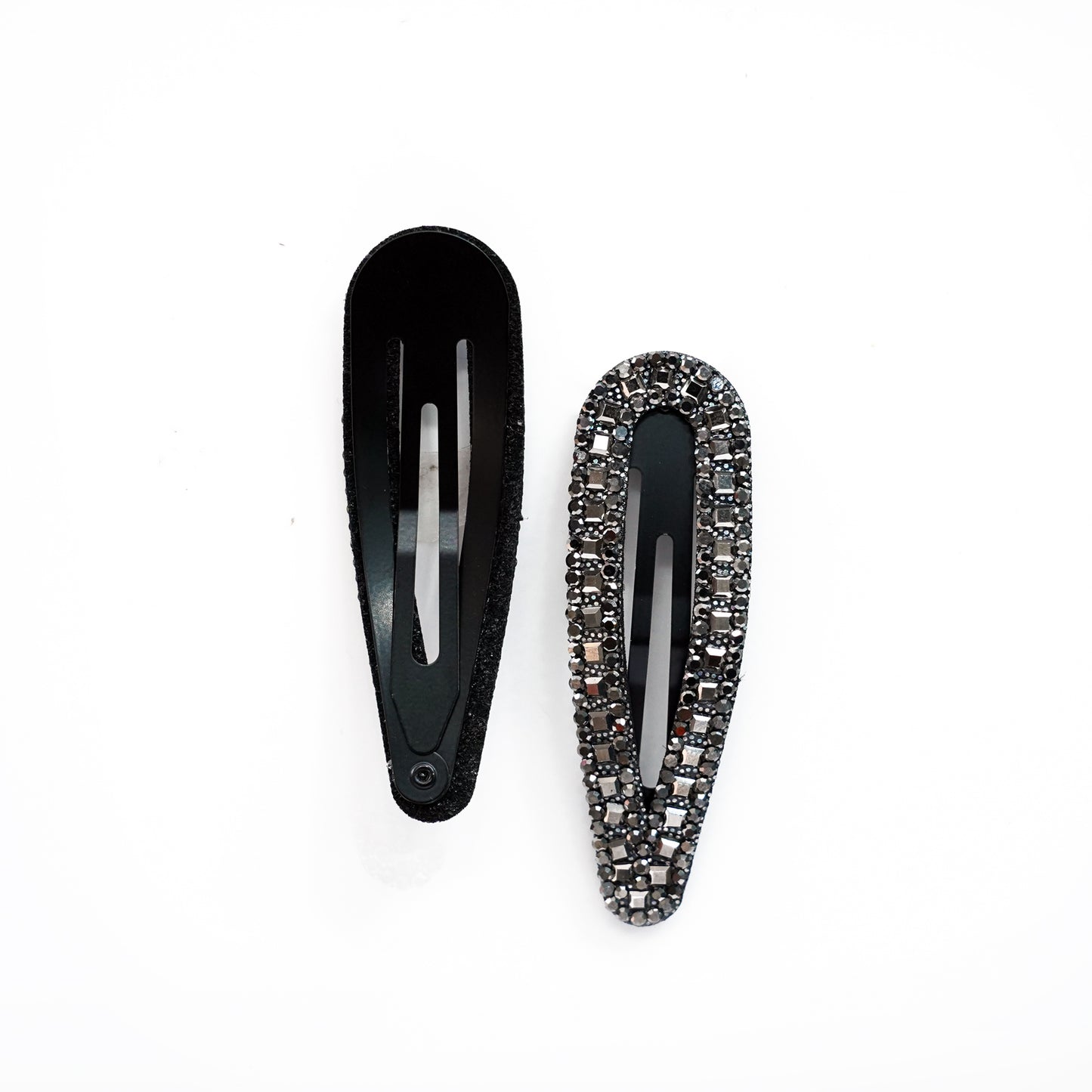 Studded Black Hair Pins Pair(Tic Tac)