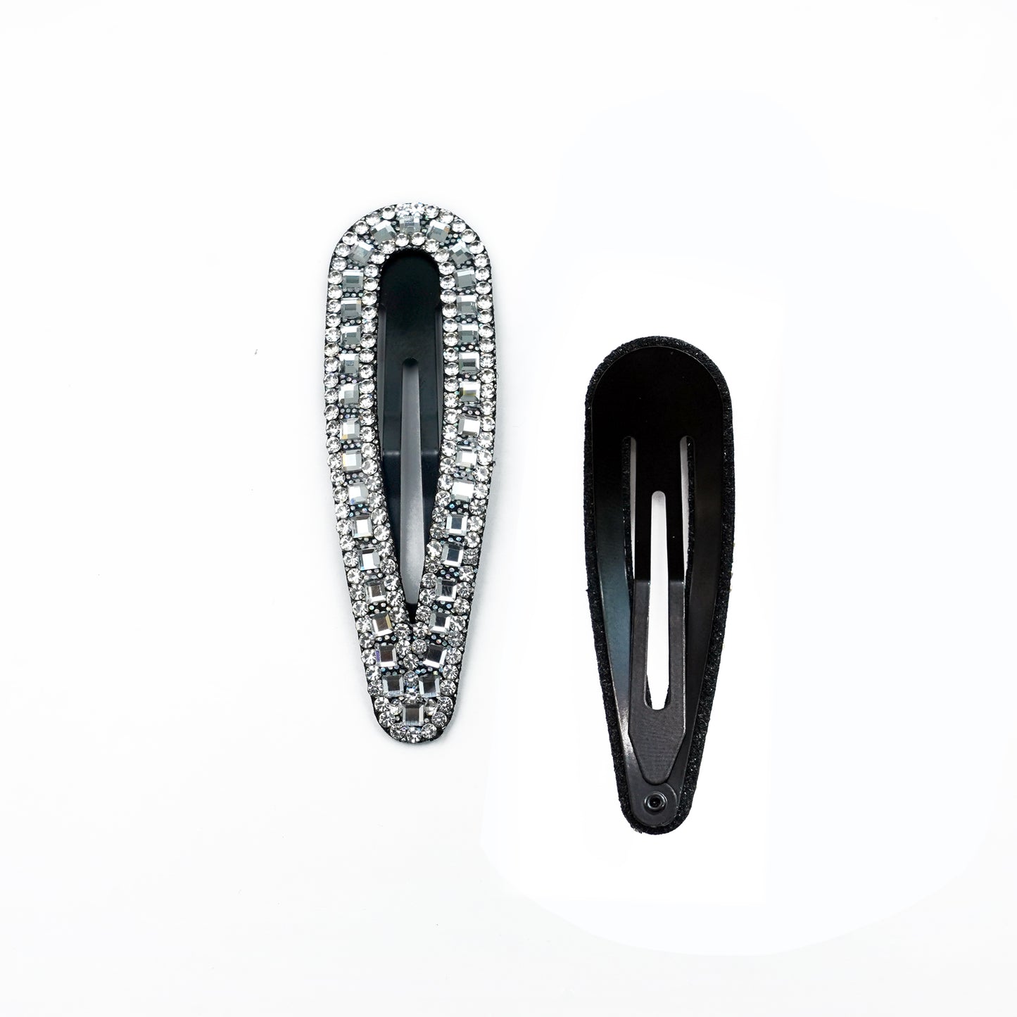 Studded Silver Hair Pins Pair(Tic Tac)