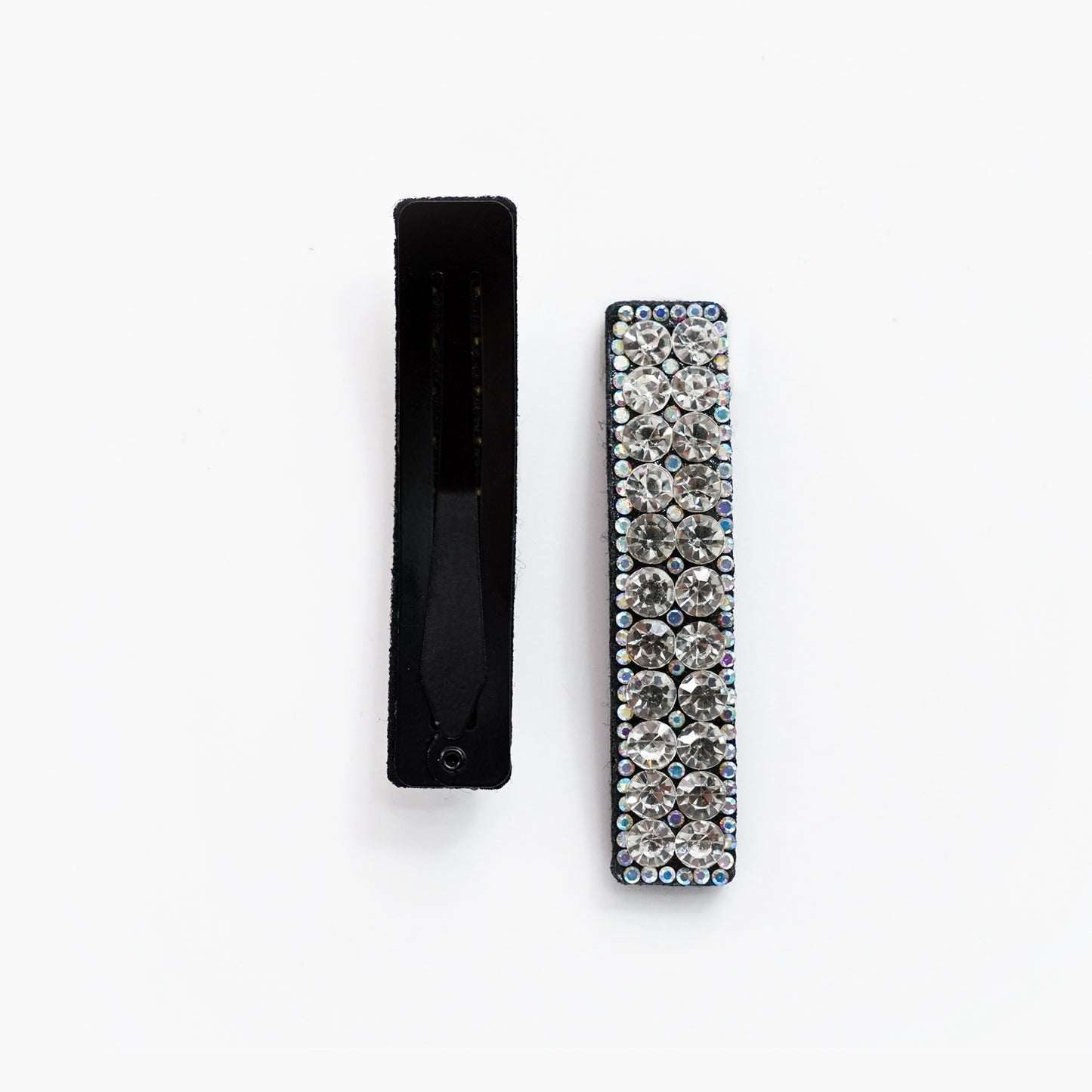 Heavy Studded Crystal Clear Hair Pins