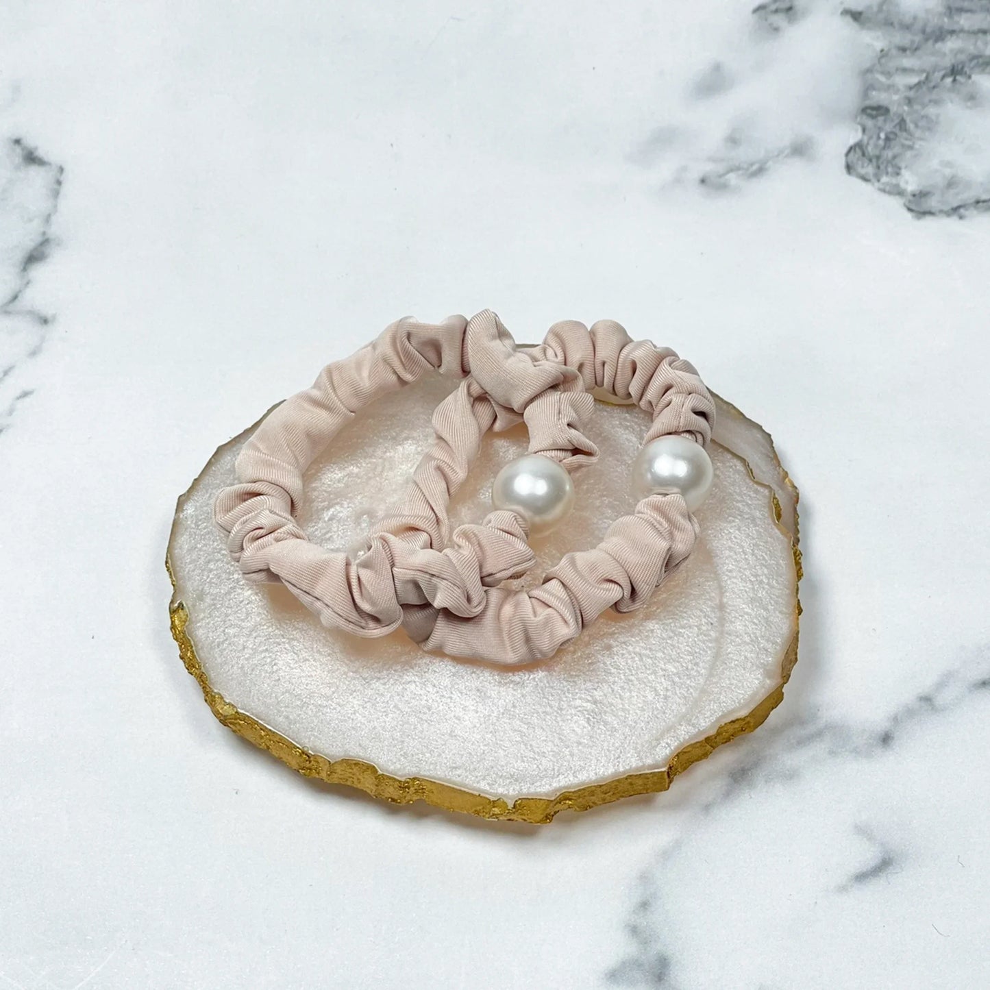 Hair Ties with Pearl (Pack of Two)