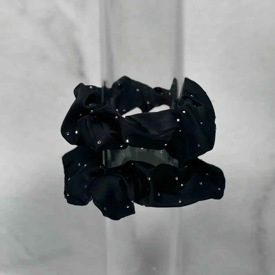 Satin Hair Scrunchie (light studded) Pack of 1