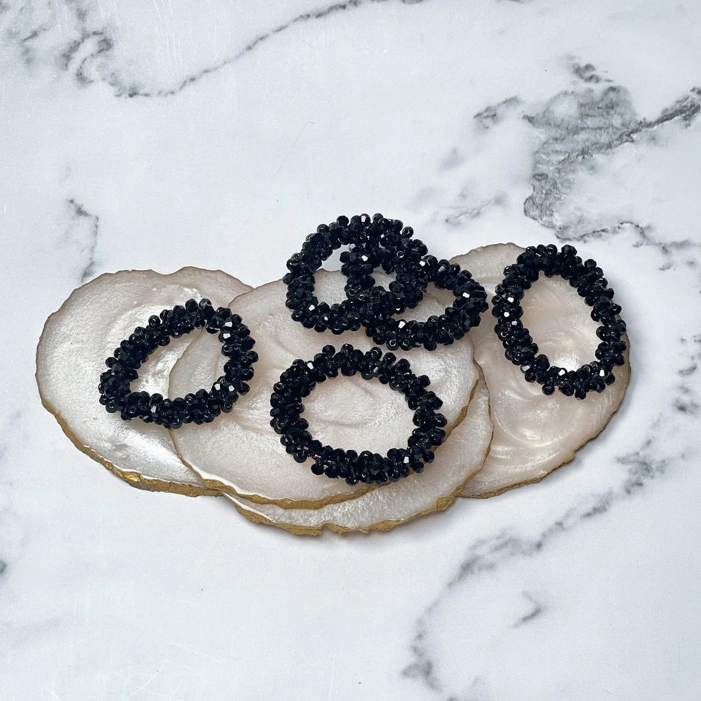Crystal Studded small Hair Ties