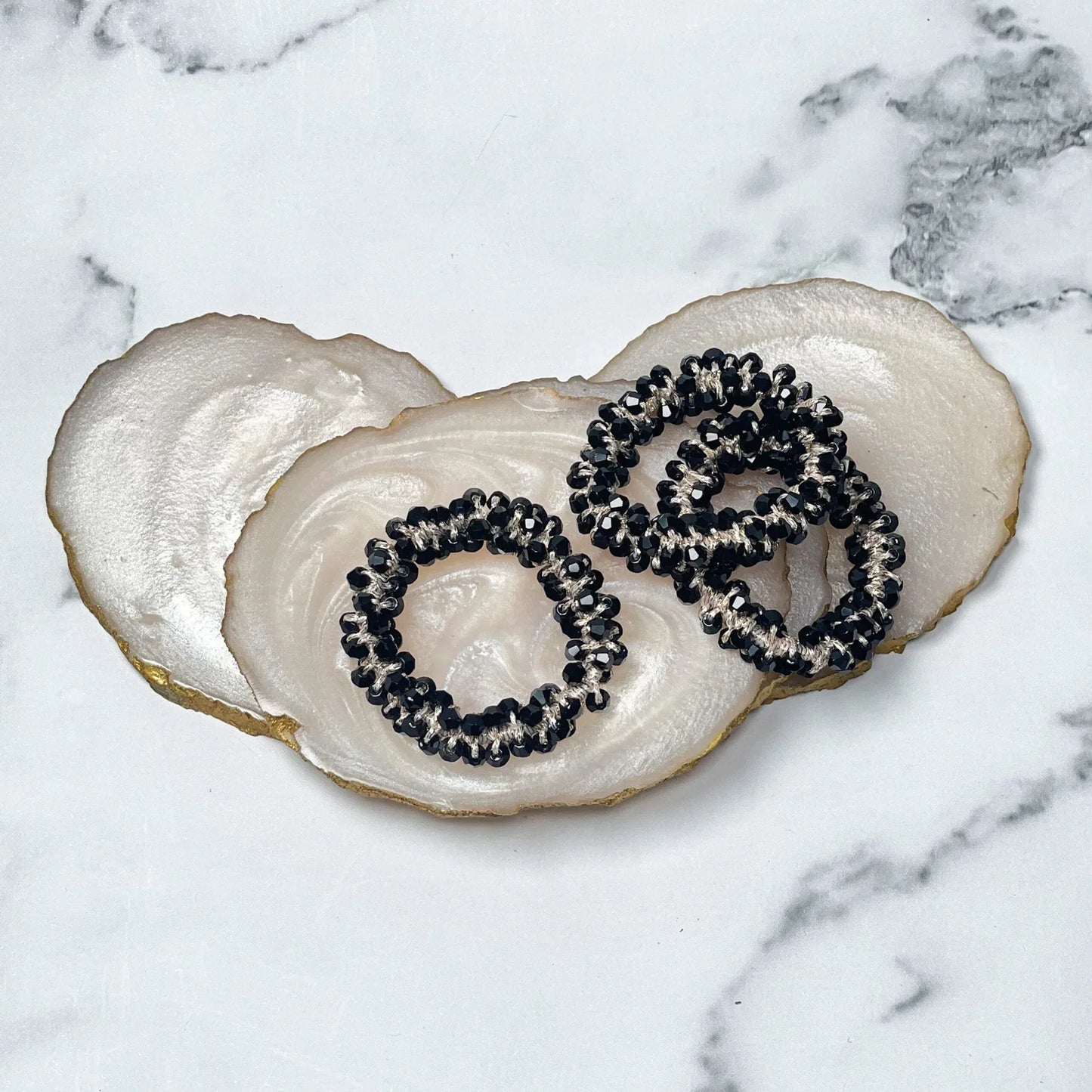 Crystal Studded small Hair Ties