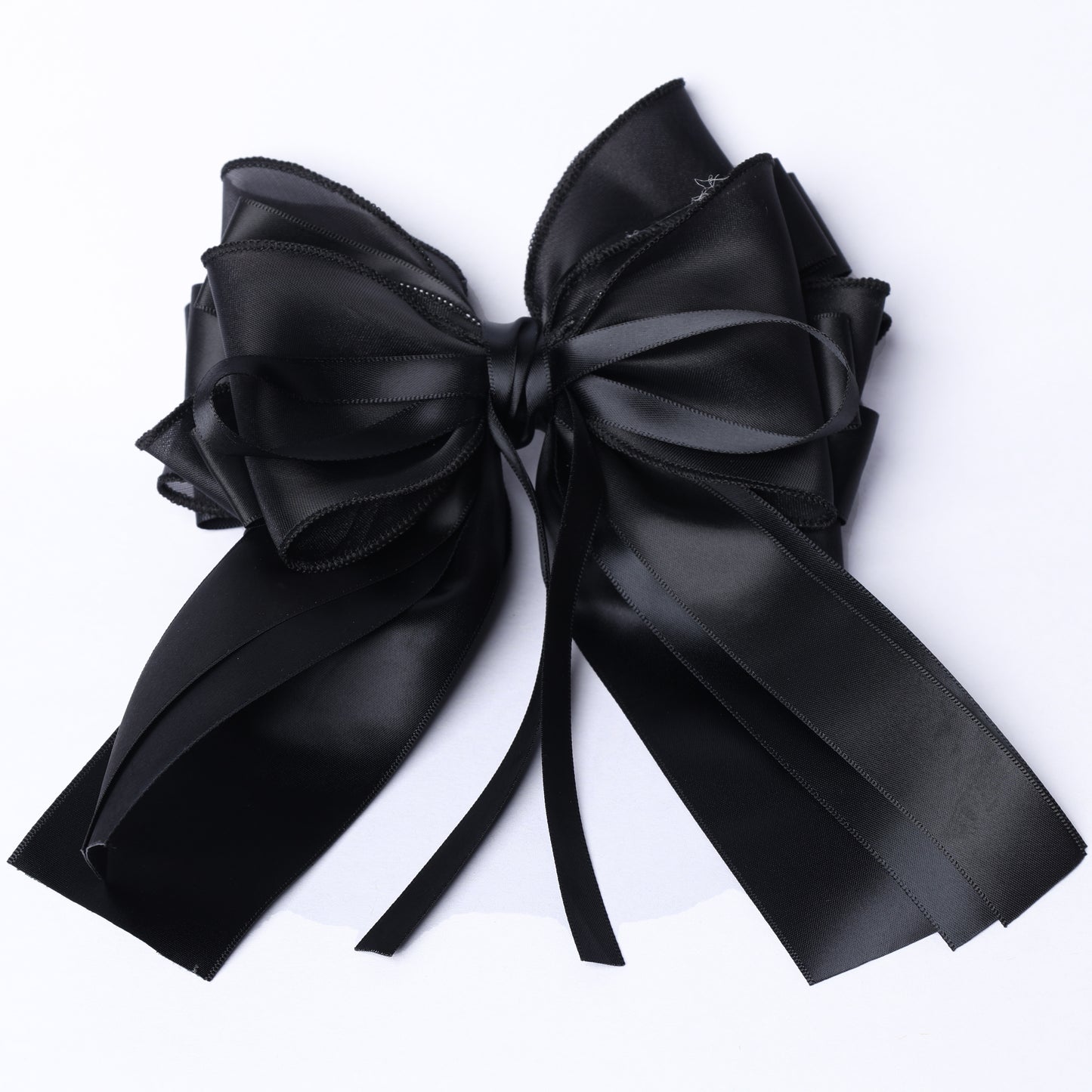 Organza and Satin Hair Bow Clip-On
