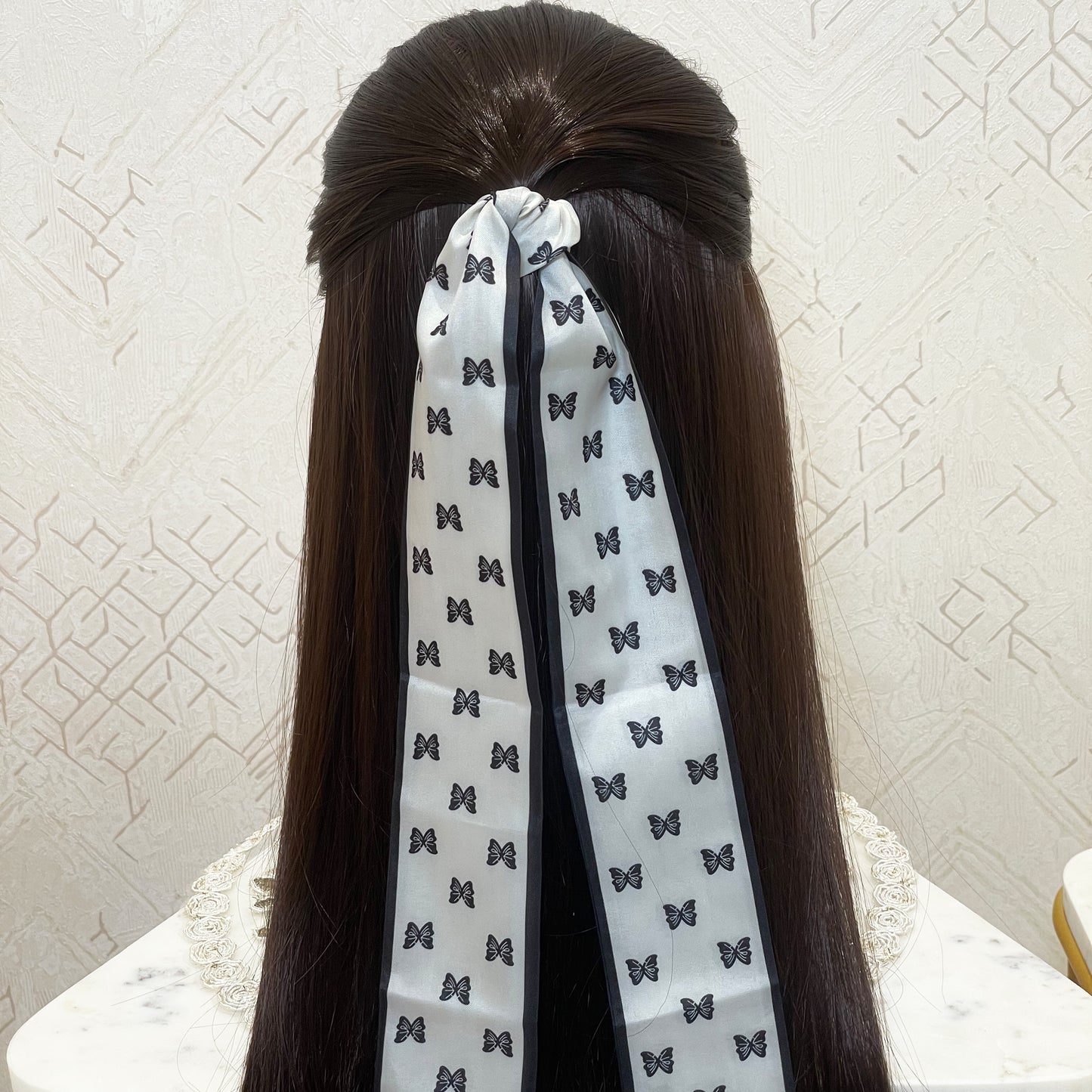 Printed Soft Tie Scarves and Hair Bands