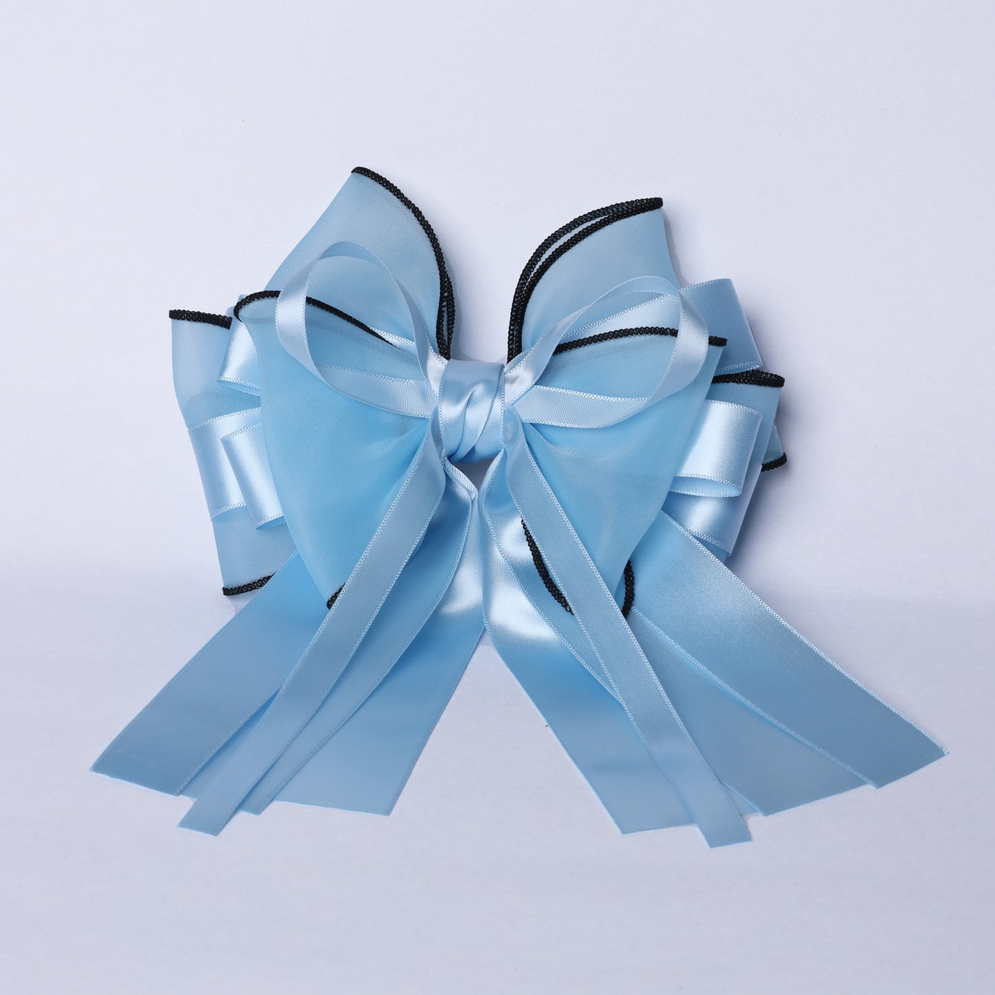 Organza and Satin Hair Bow Clip-On