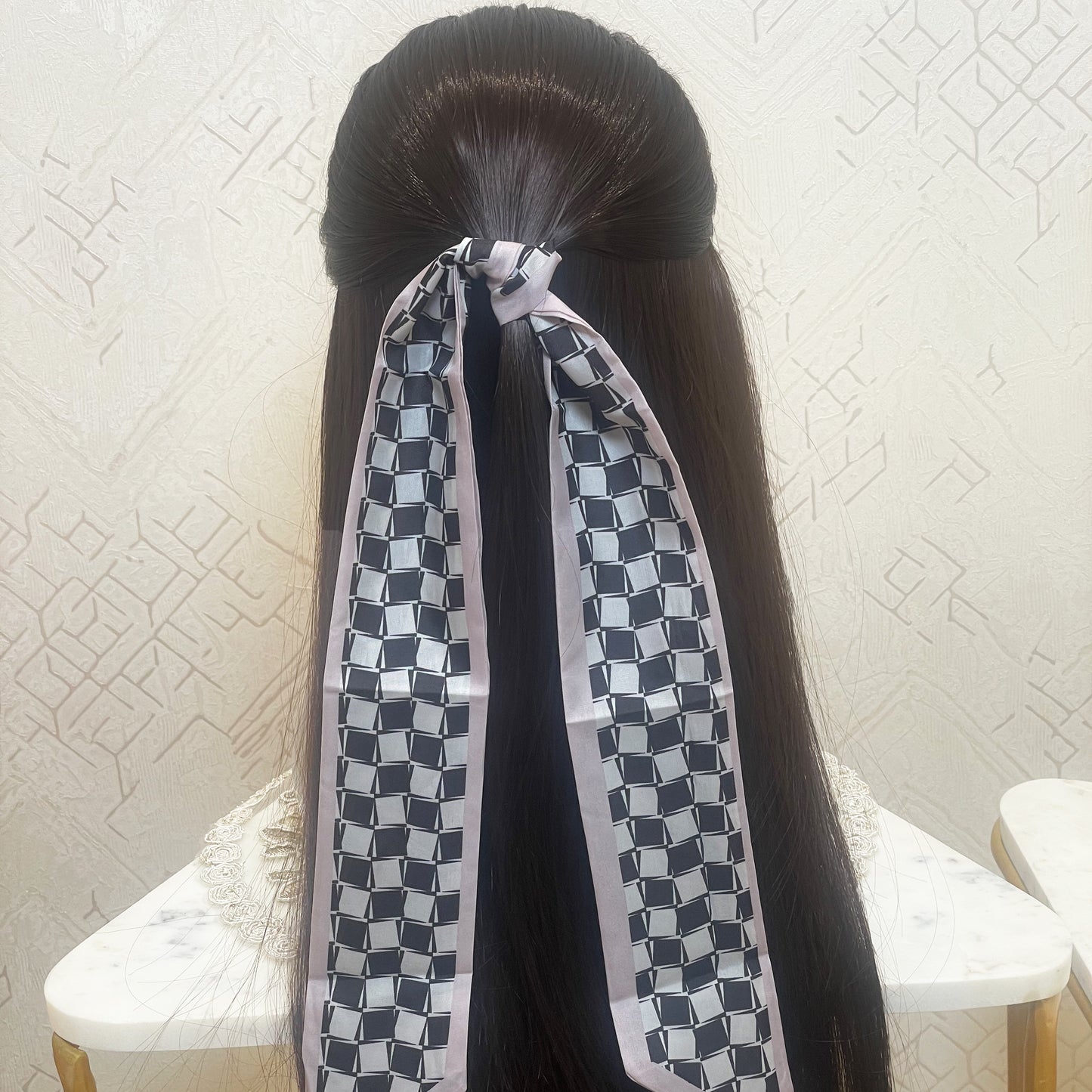 Printed Soft Tie Scarves and Hair Bands