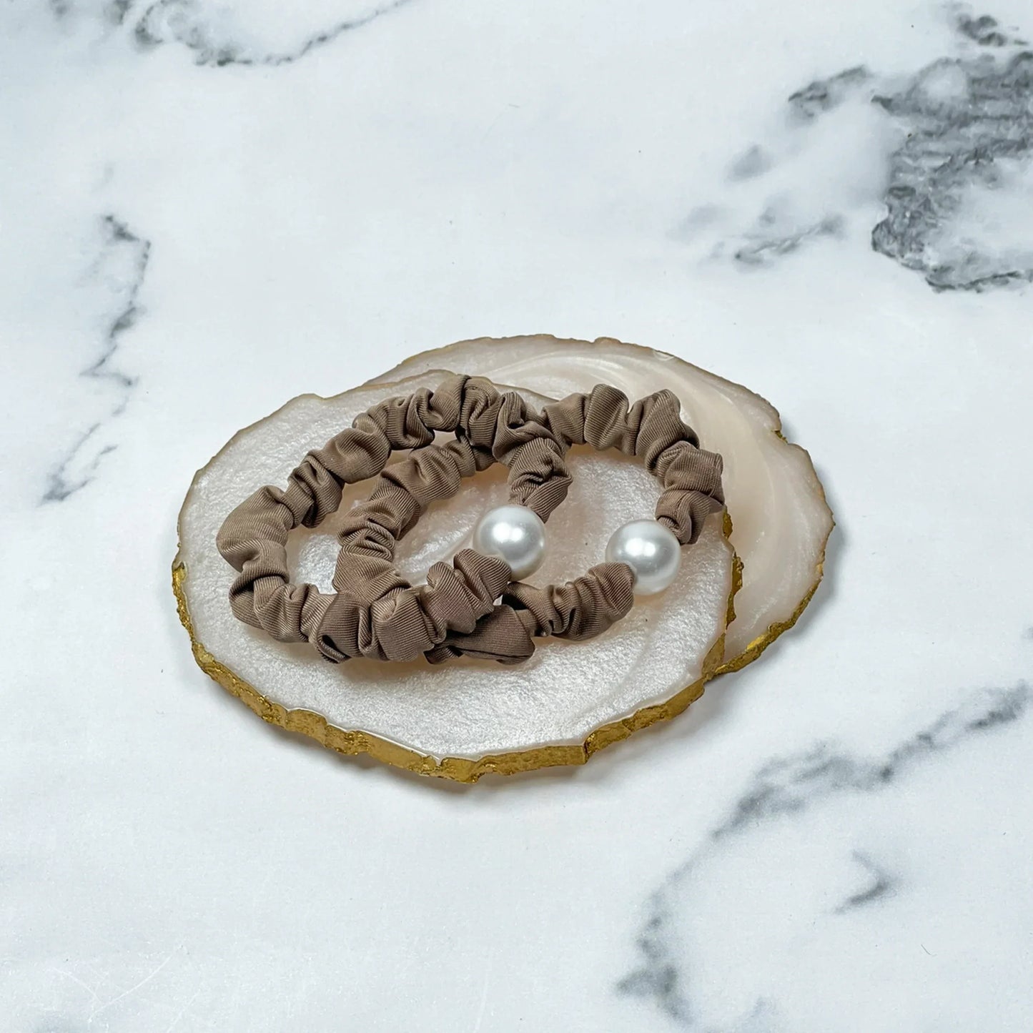 Hair Ties with Pearl (Pack of Two)