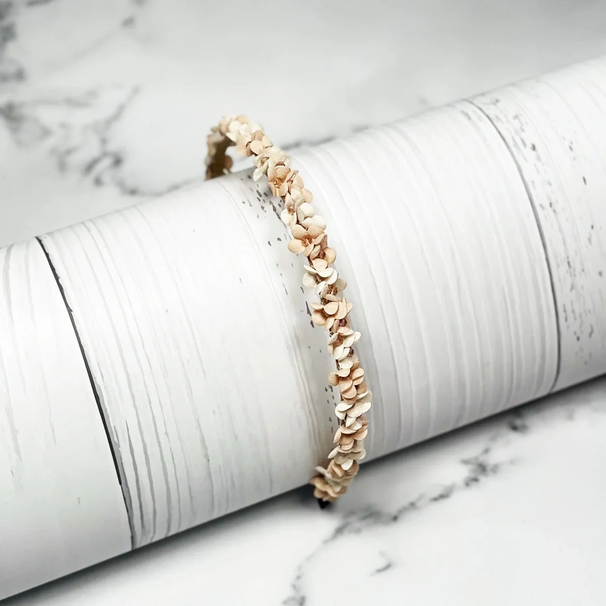 Studded hairbands with flowers