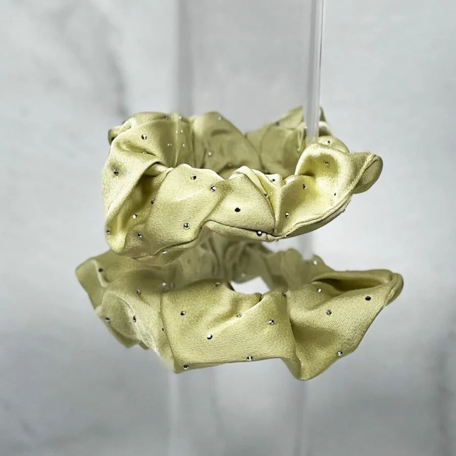 Satin Hair Scrunchie (light studded) Pack of 1