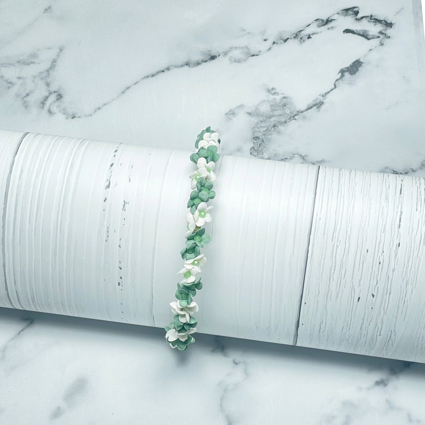 Studded hairbands with flowers