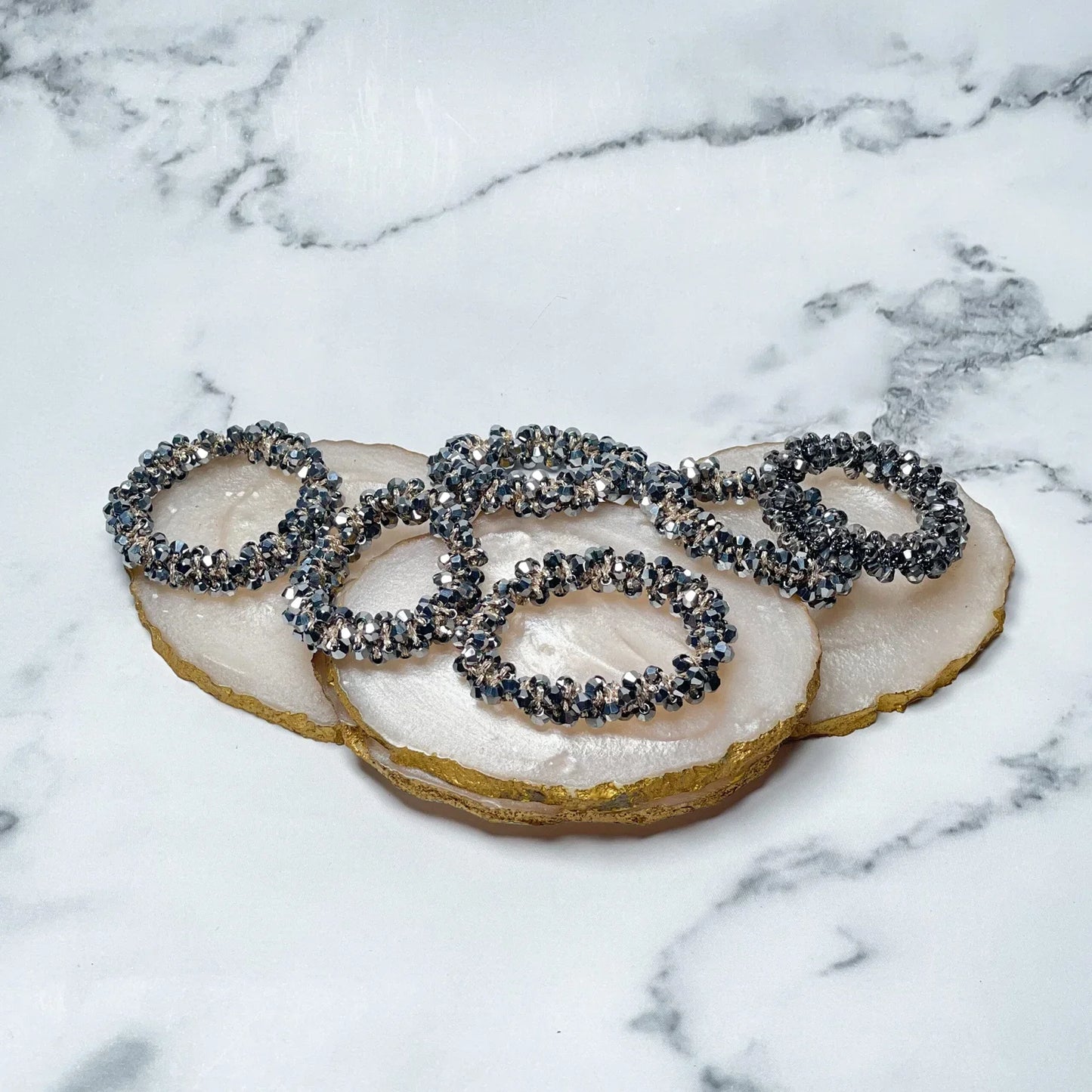 Crystal Studded small Hair Ties