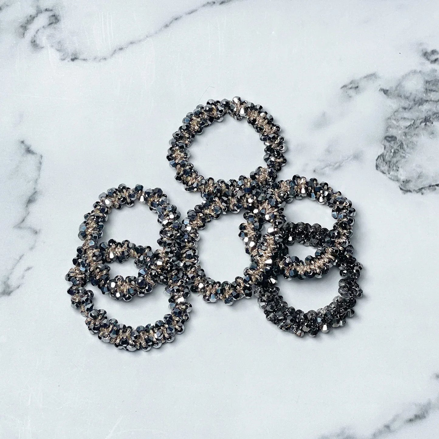 Crystal Studded small Hair Ties