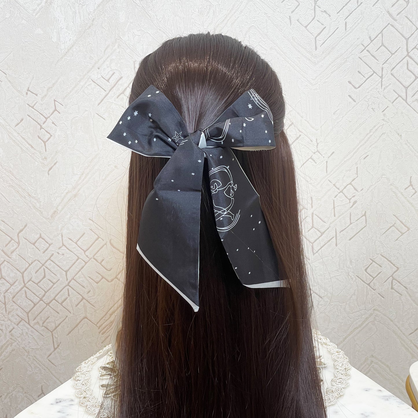 Printed Soft Tie Scarves and Hair Bands