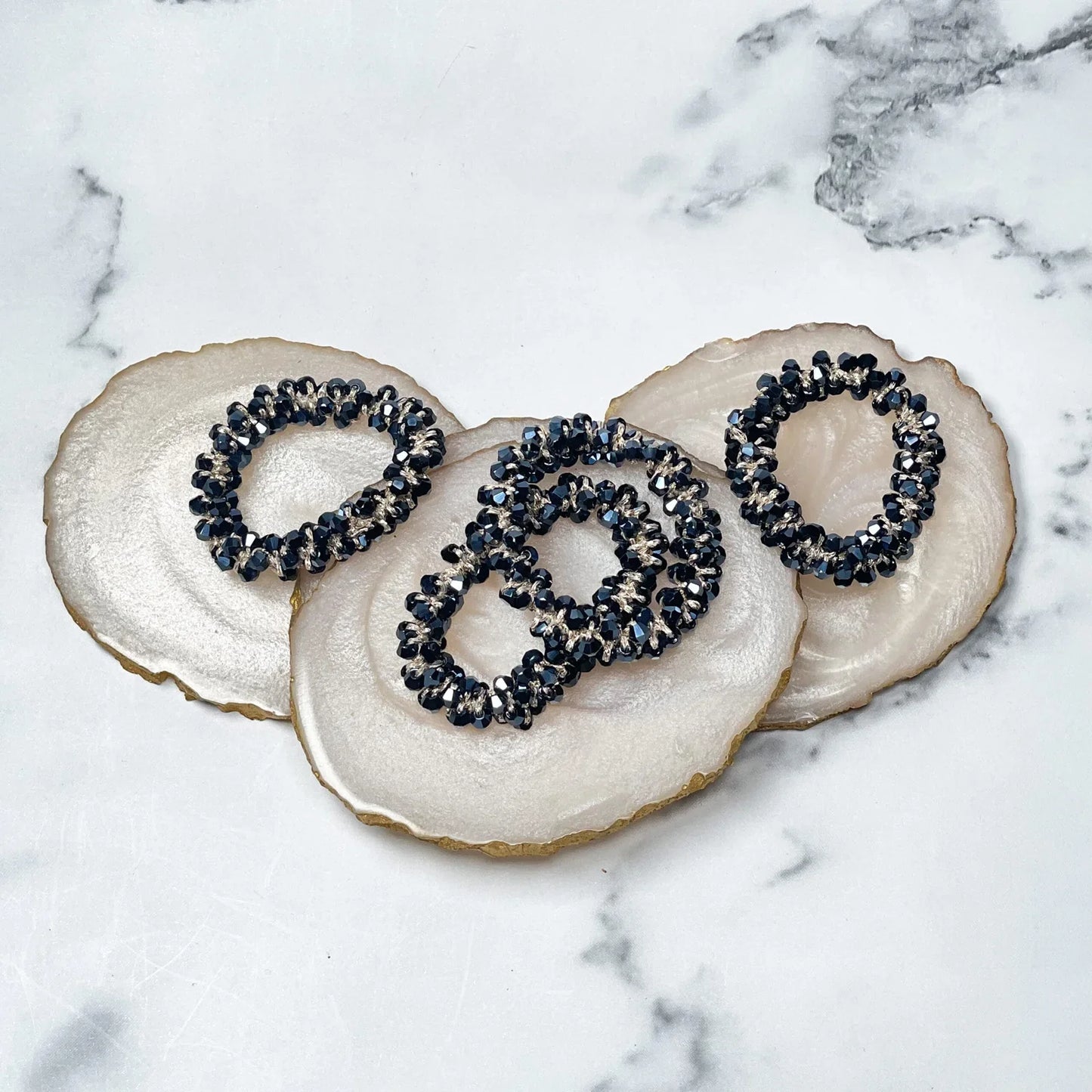 Crystal Studded small Hair Ties