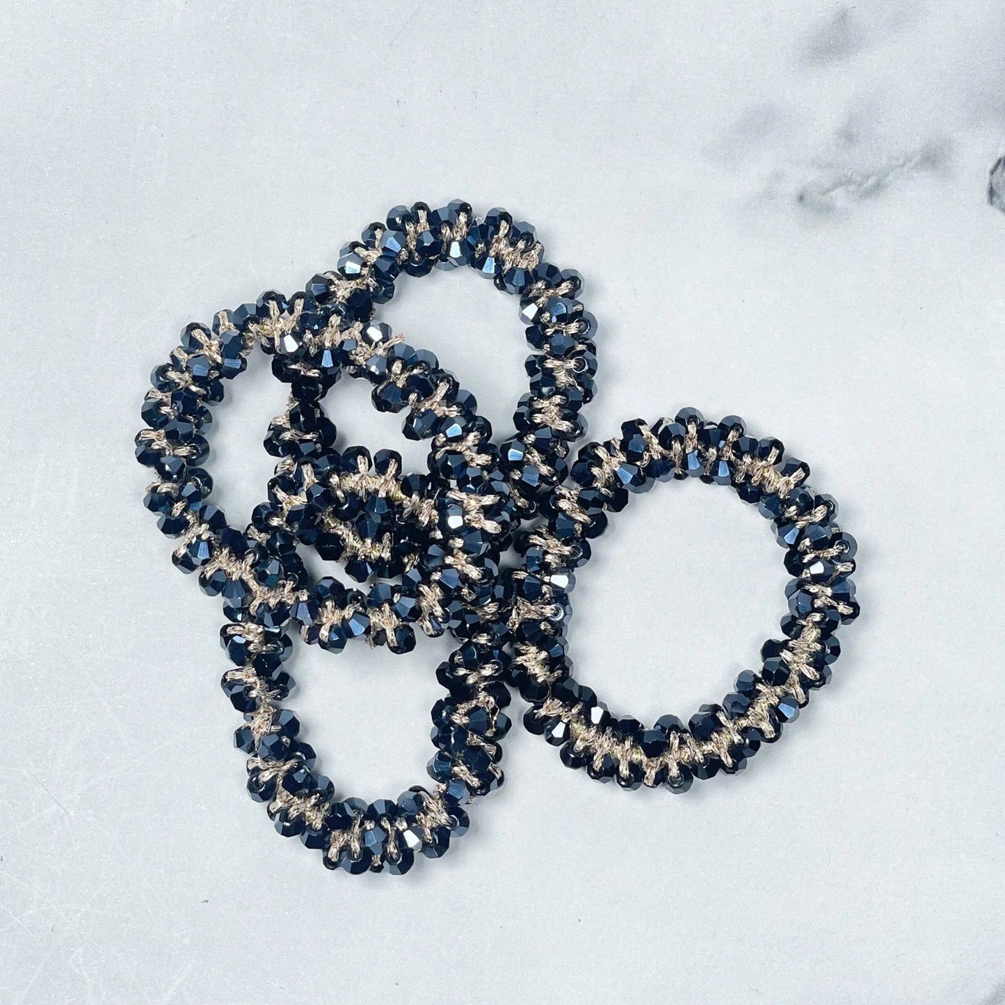 Crystal Studded small Hair Ties
