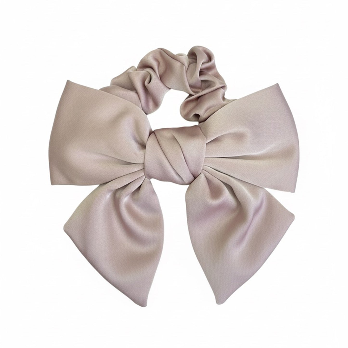 Satin Scrunchie Bow (Onion Pink)