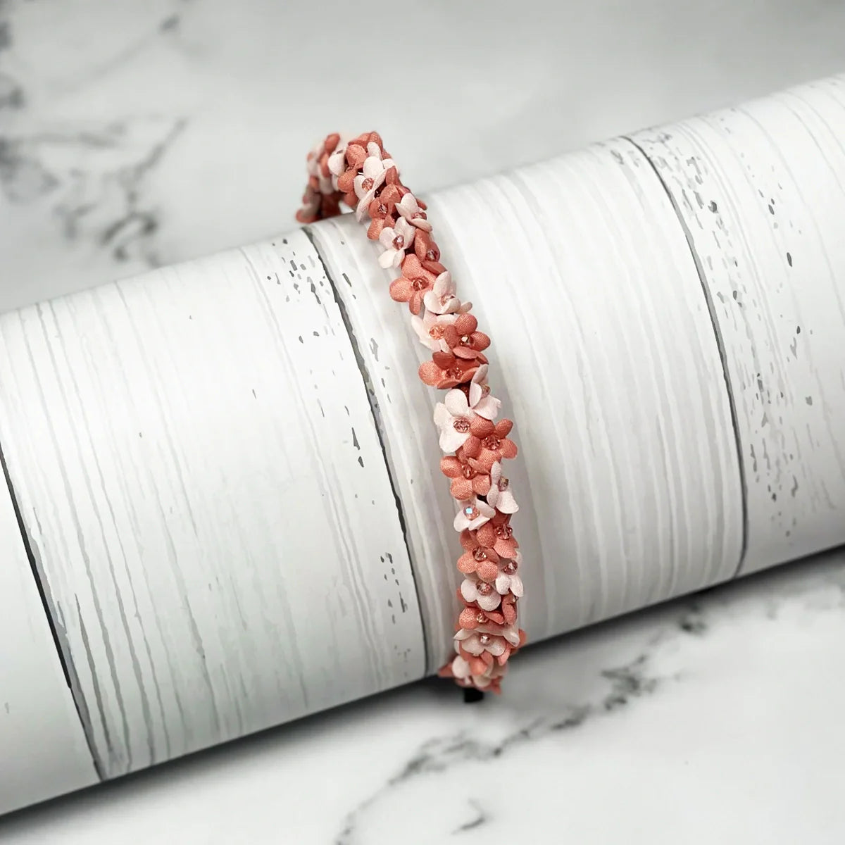 Studded hairbands with flowers
