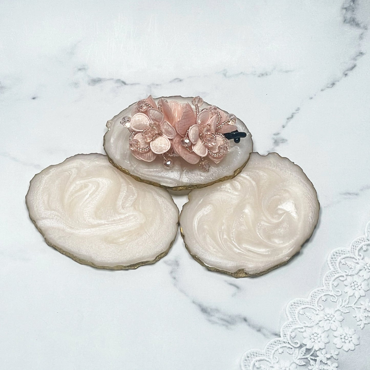 Crystal & Floral Embellished Hair Clips (Single)