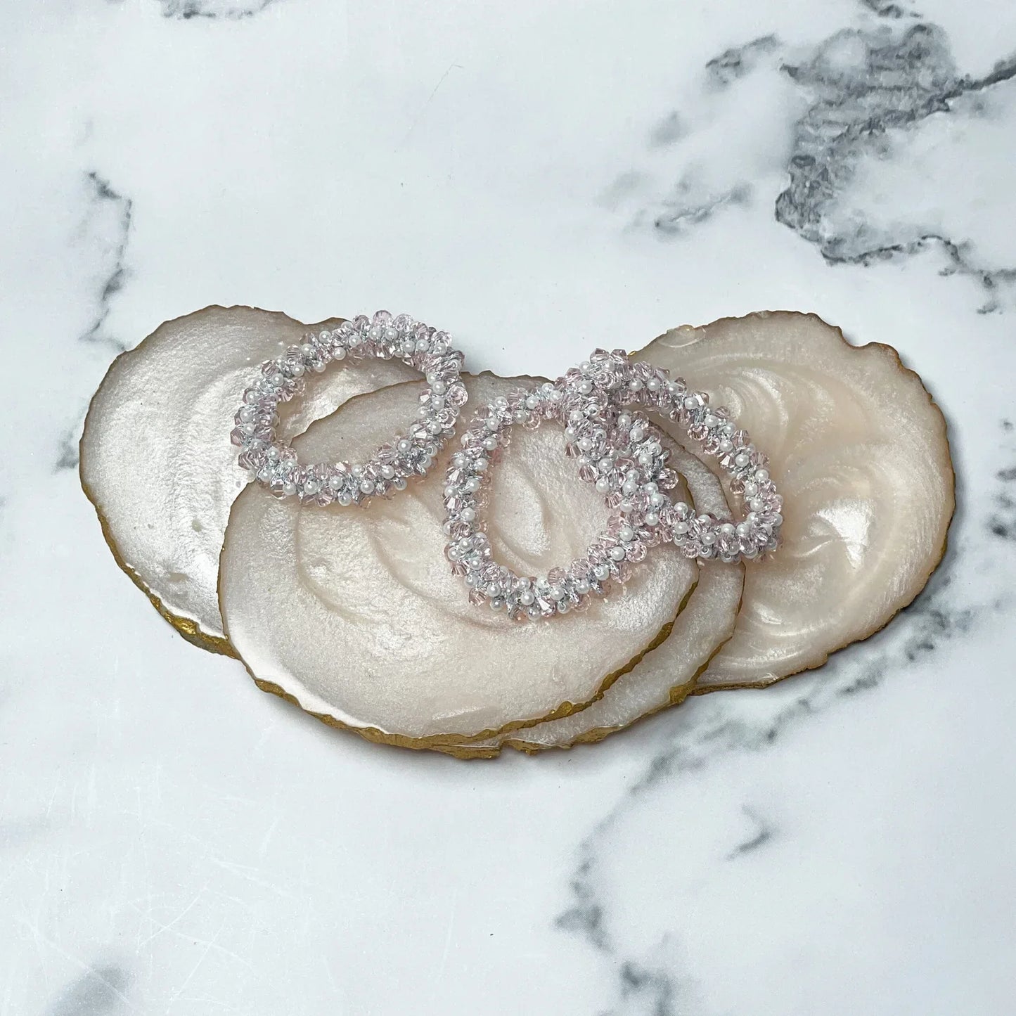Crystal Studded small Hair Ties