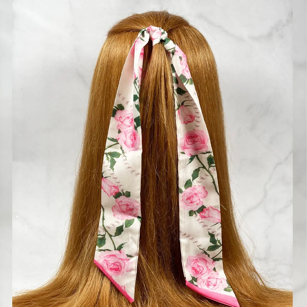 Printed Soft Tie Scarves and Hair Bands
