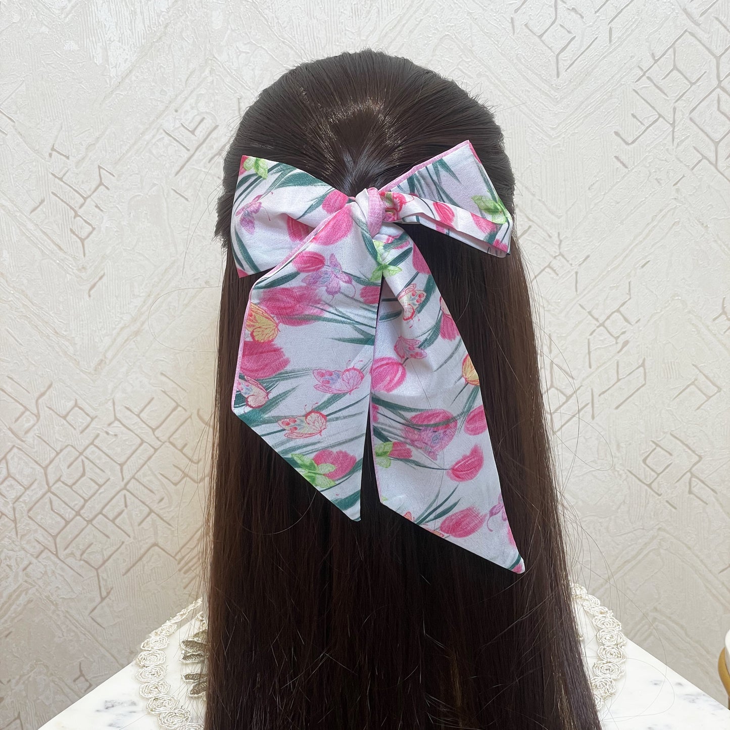 Printed Soft Tie Scarves and Hair Bands