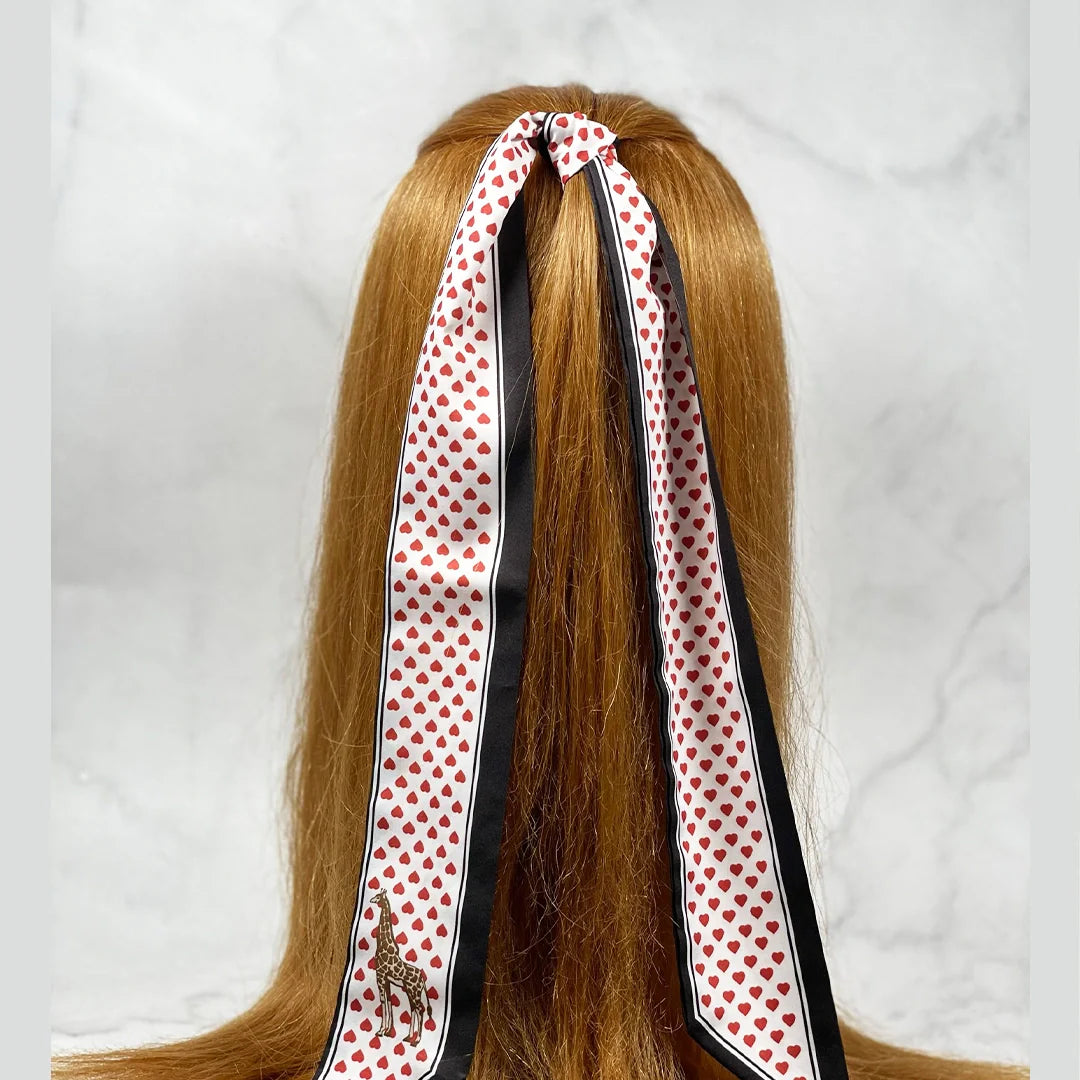 Printed Soft Tie Scarves and Hair Bands