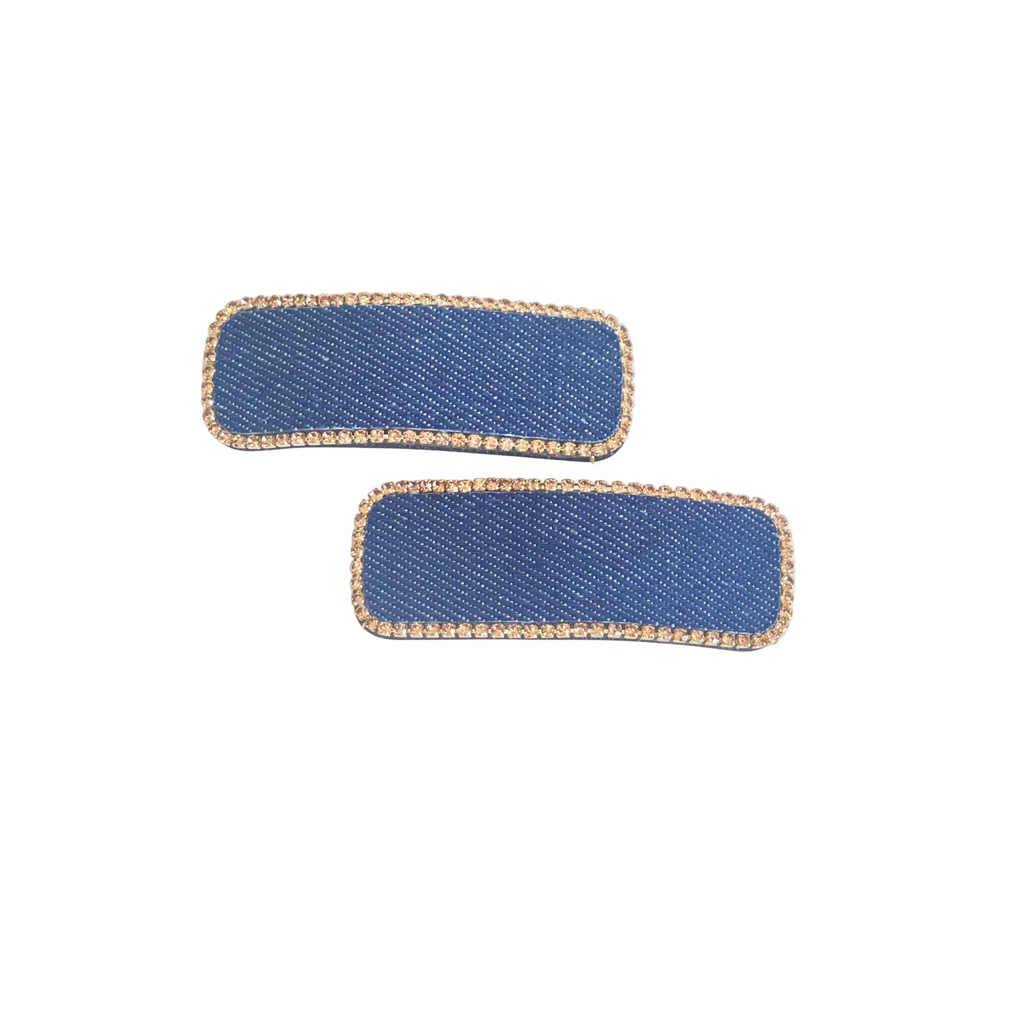 Studded Dark Blue Denim Clip (Tic Tac)
