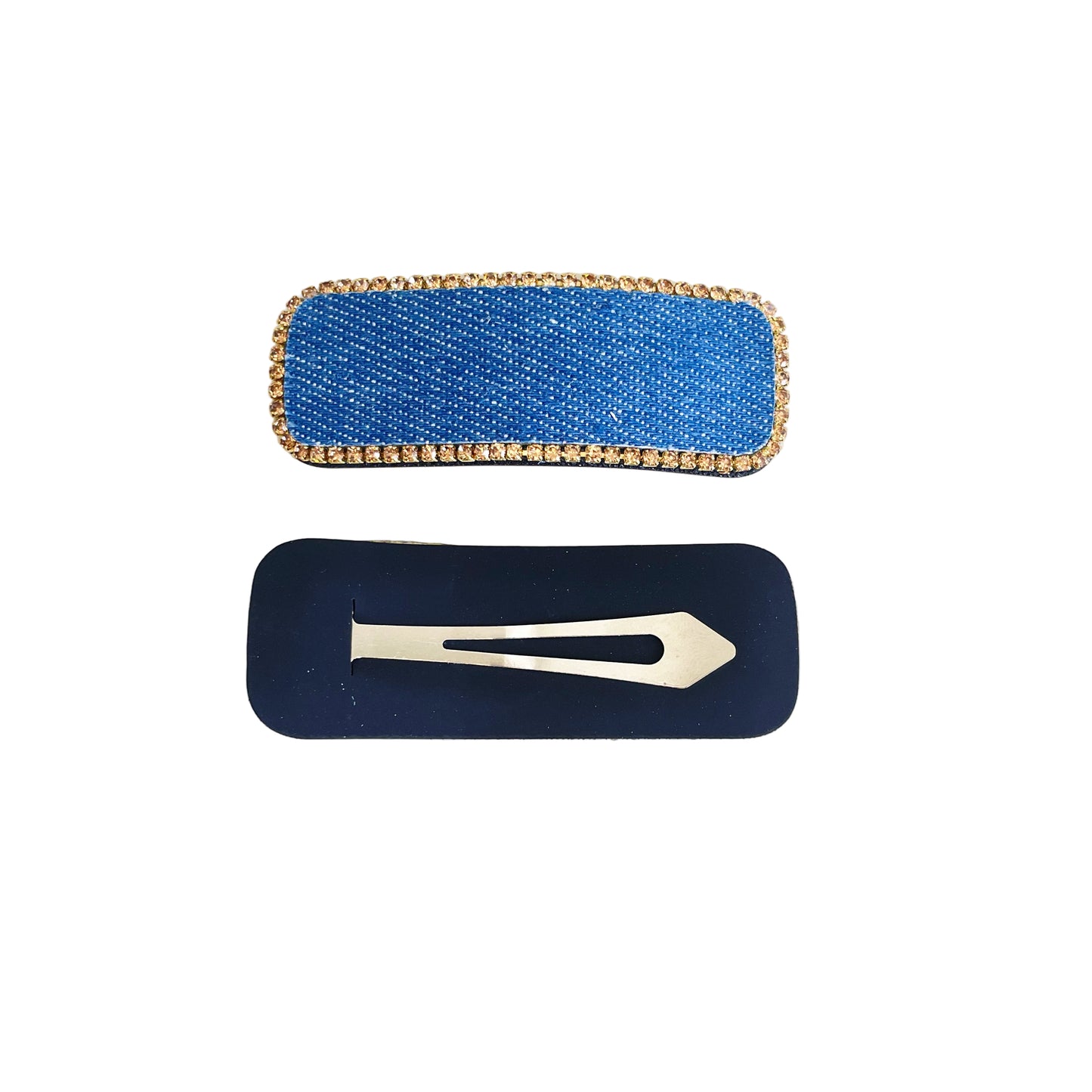 Studded Light Blue Denim Clip (Tic Tac)