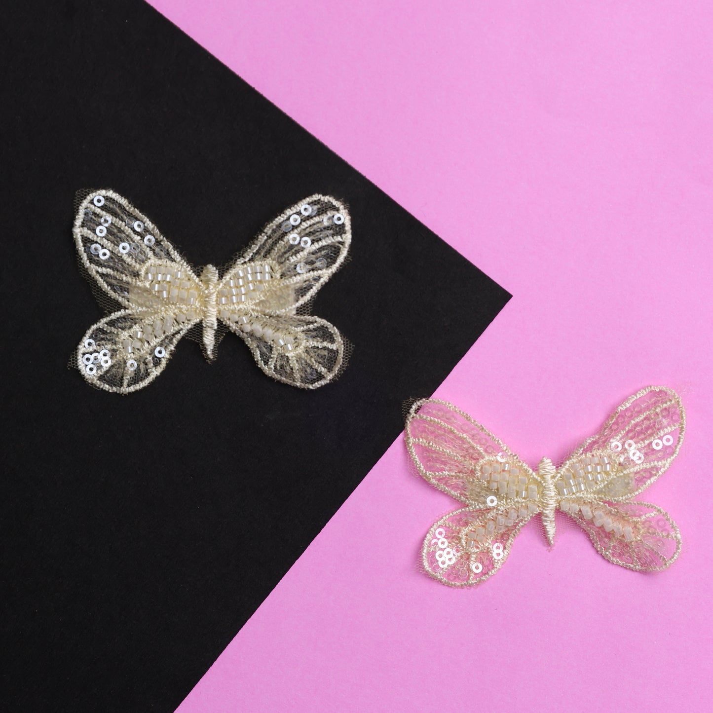 Embellished Butterfly Hair Pins (Pair)