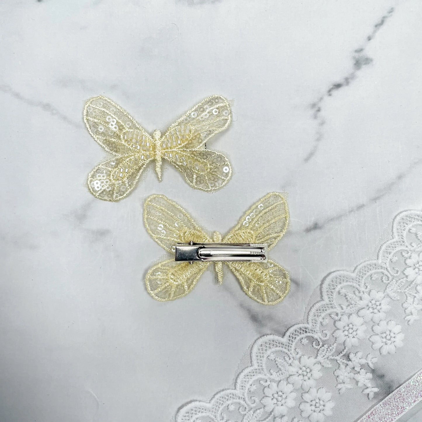 Elegant Butterfly Hair Pins with Bow