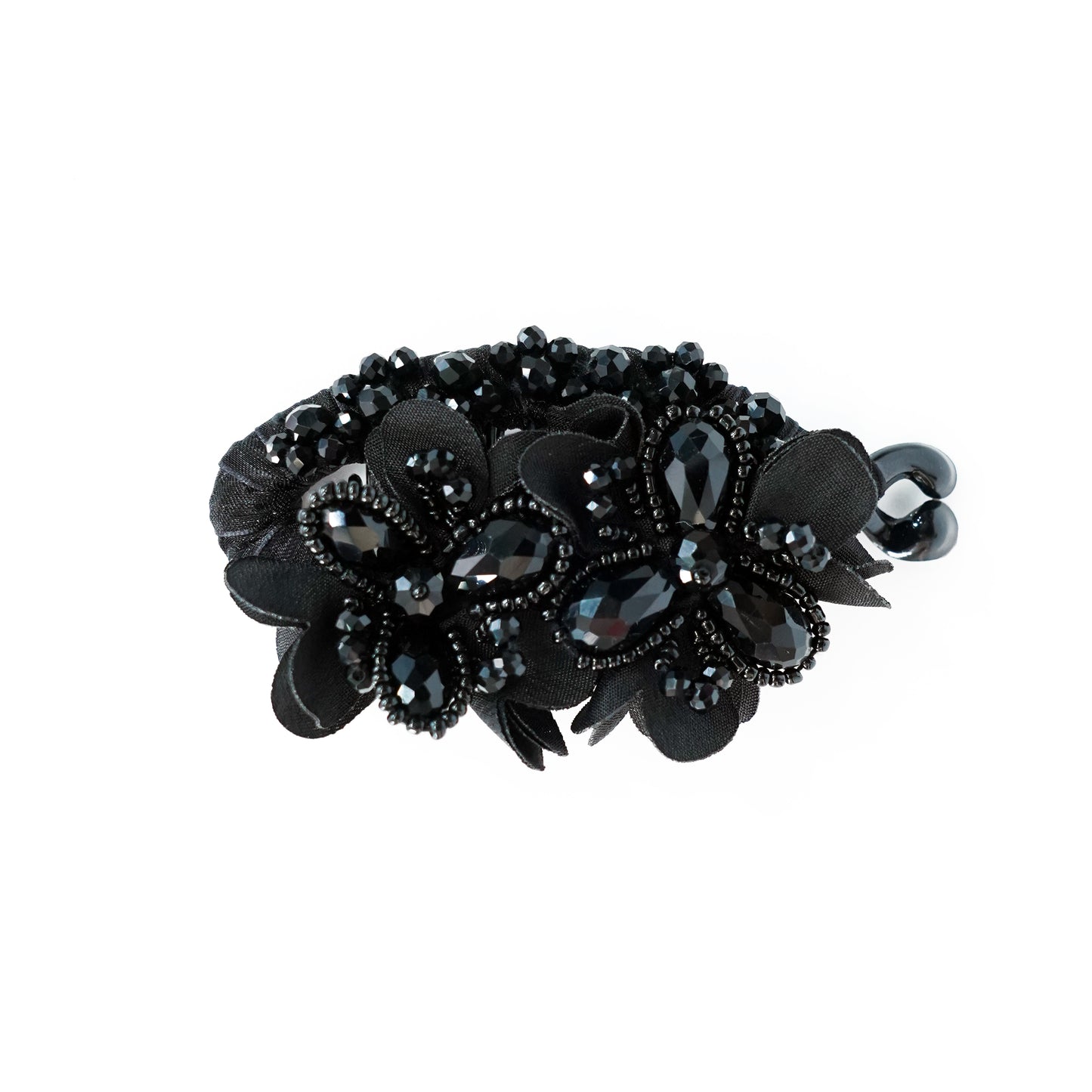 Heavy Crystal Banana Clips (Black)