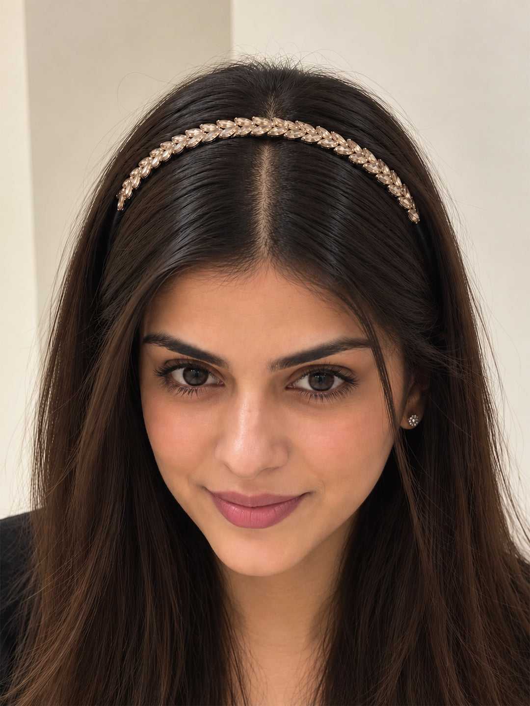 Laurel Crystal Headband (Golden)