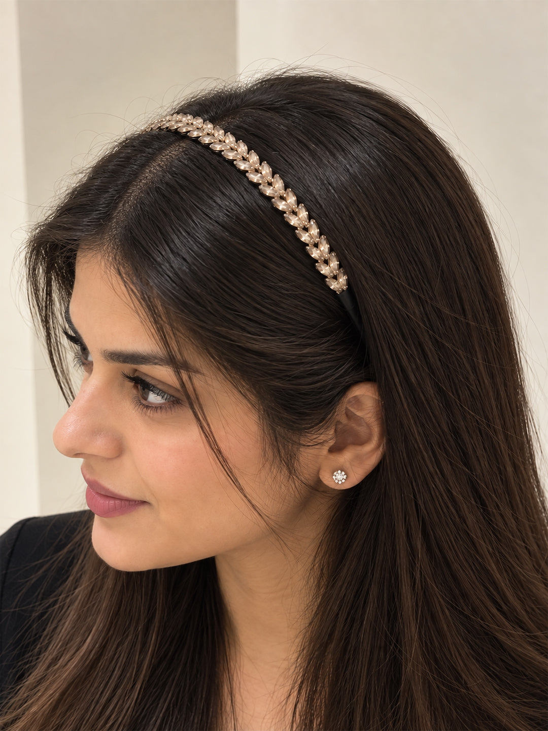 Laurel Crystal Headband (Golden)