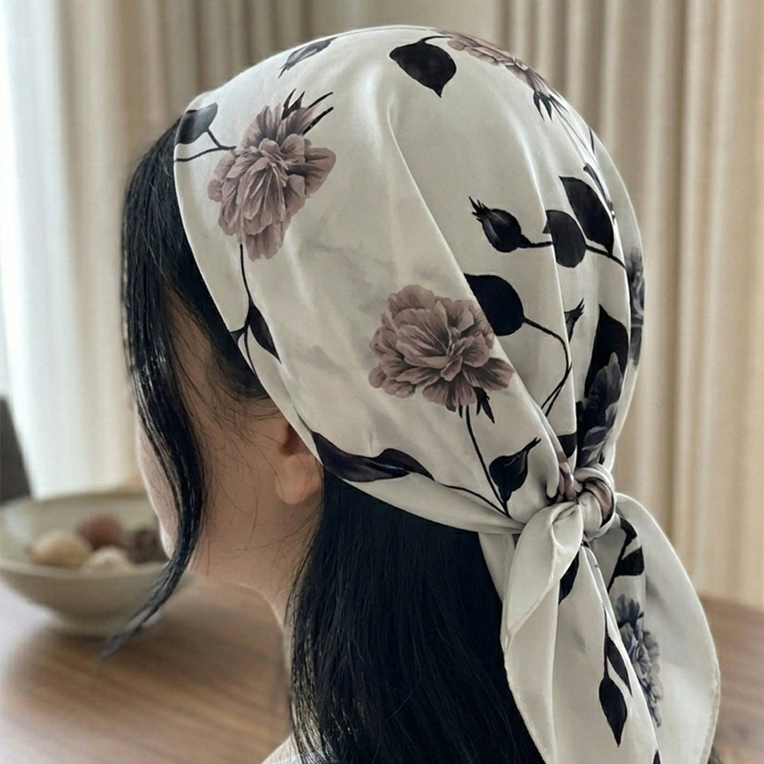 Pastel Floral Silk Scarf