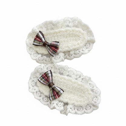 Sleek Check on Beautiful Lacy Tic Tac Pins (Two Pairs)