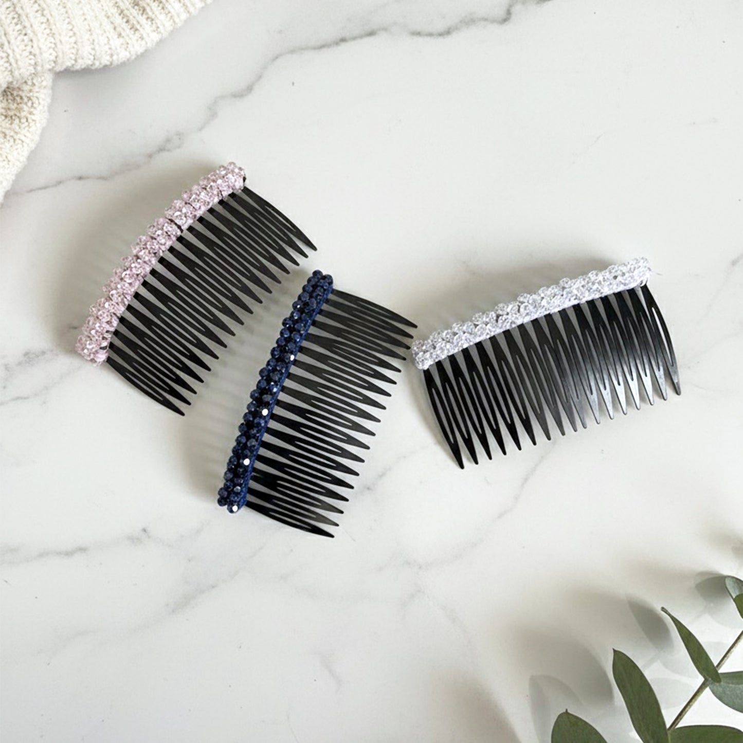 Crystal Com Clips (Pack of 3)