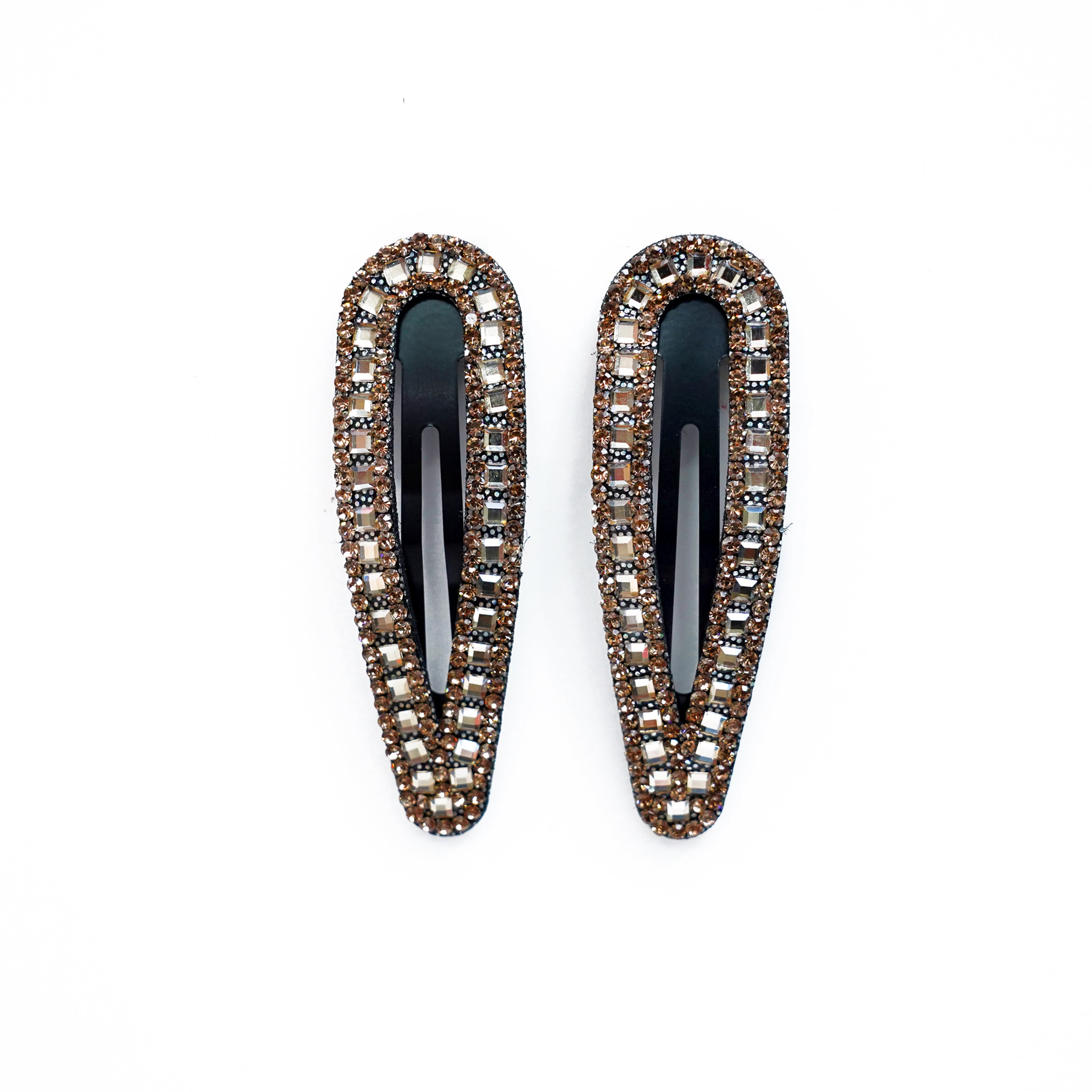 Studded Golden Hair Pins  Pair(Tic Tac)