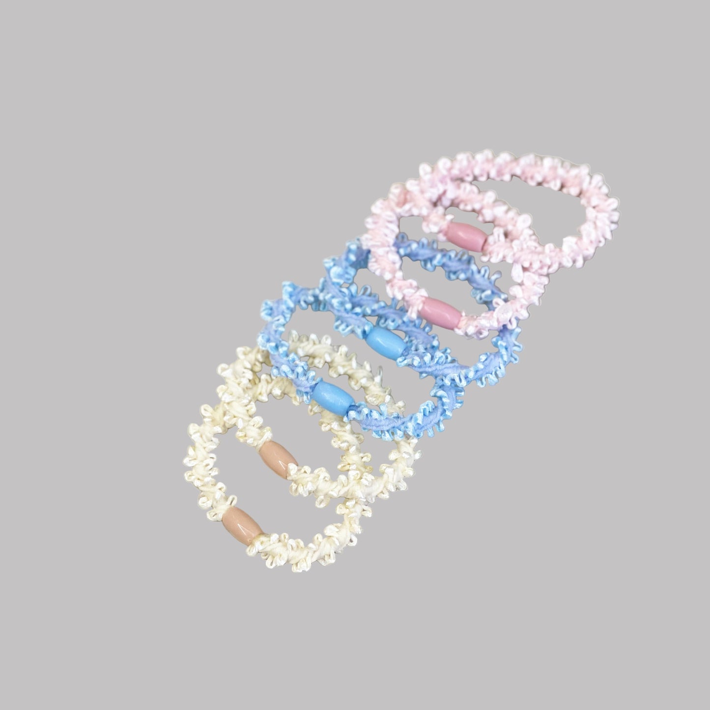 Pastel color hair Ties (3 Pairs)