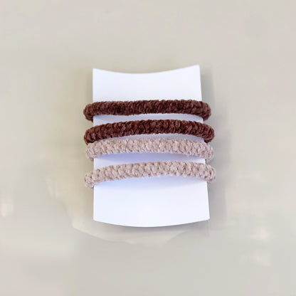 Soft Strong hair Ties (2 Pairs)