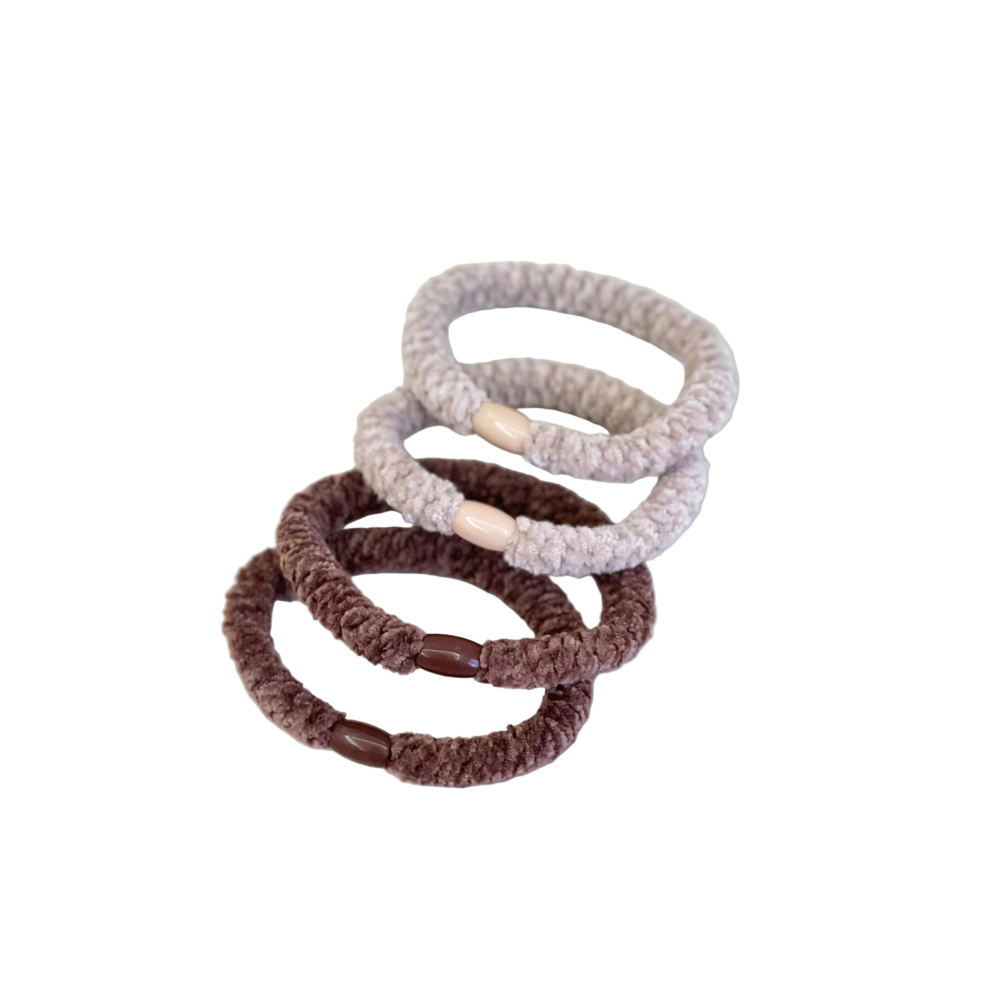 Soft Strong hair Ties (2 Pairs)