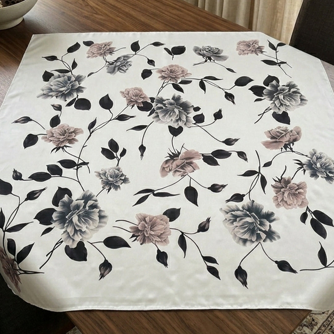 Pastel Floral Silk Scarf