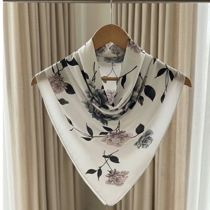 Pastel Floral Silk Scarf