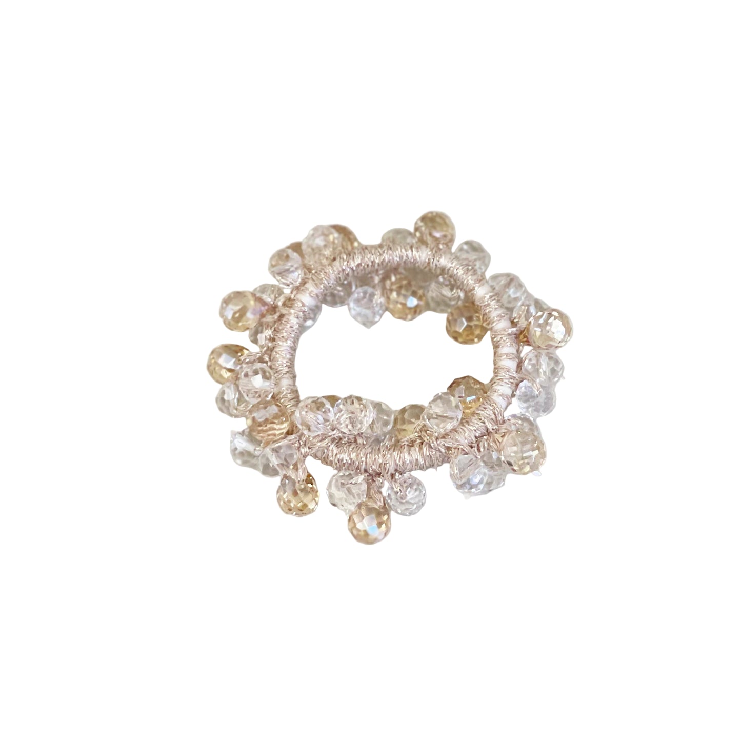 Premium Crystal Studded Hair Ties (Pack of 3)