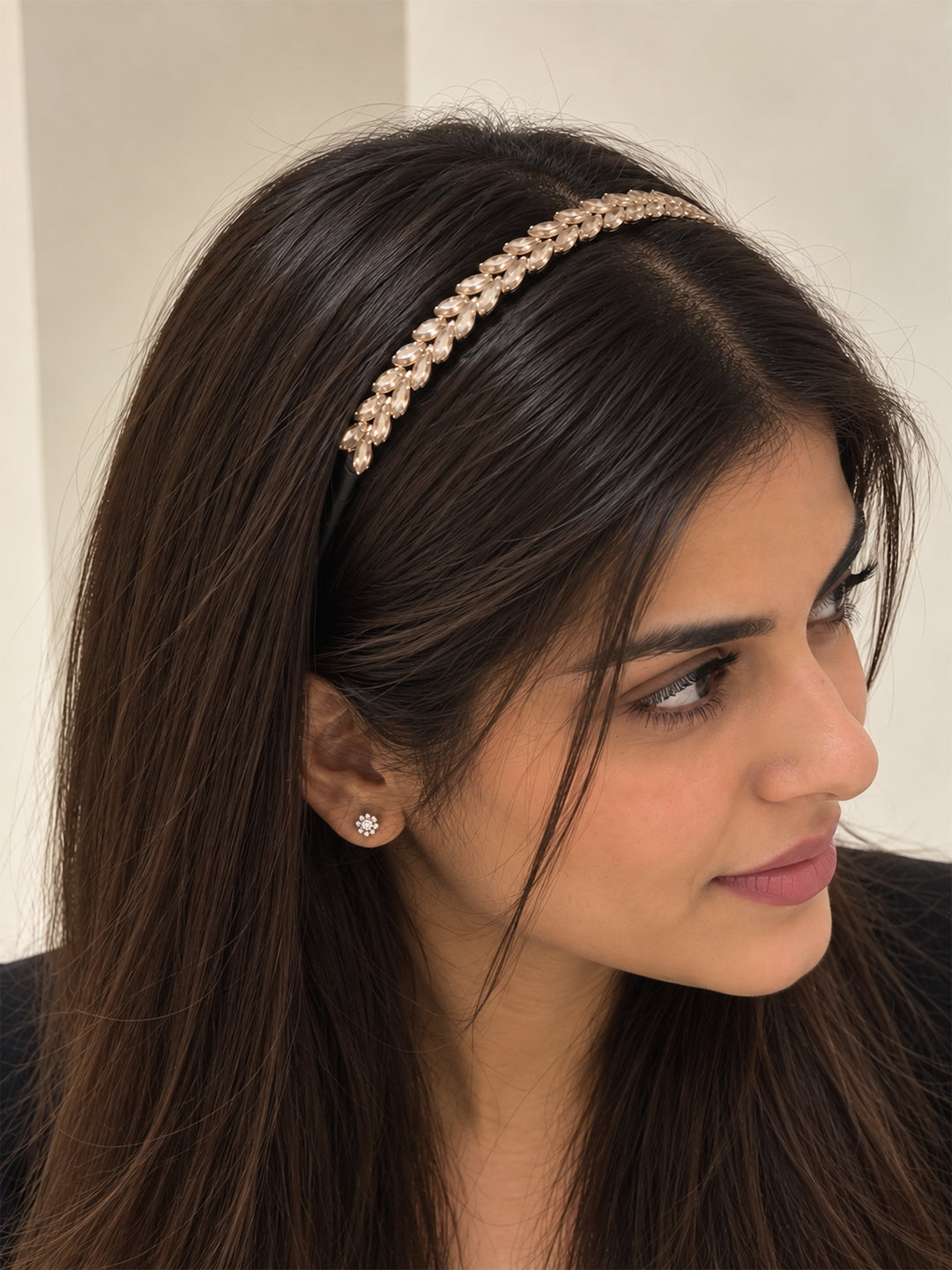 Laurel Crystal Headband (Golden)