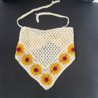 Crochet Bandanas ( Yellow )