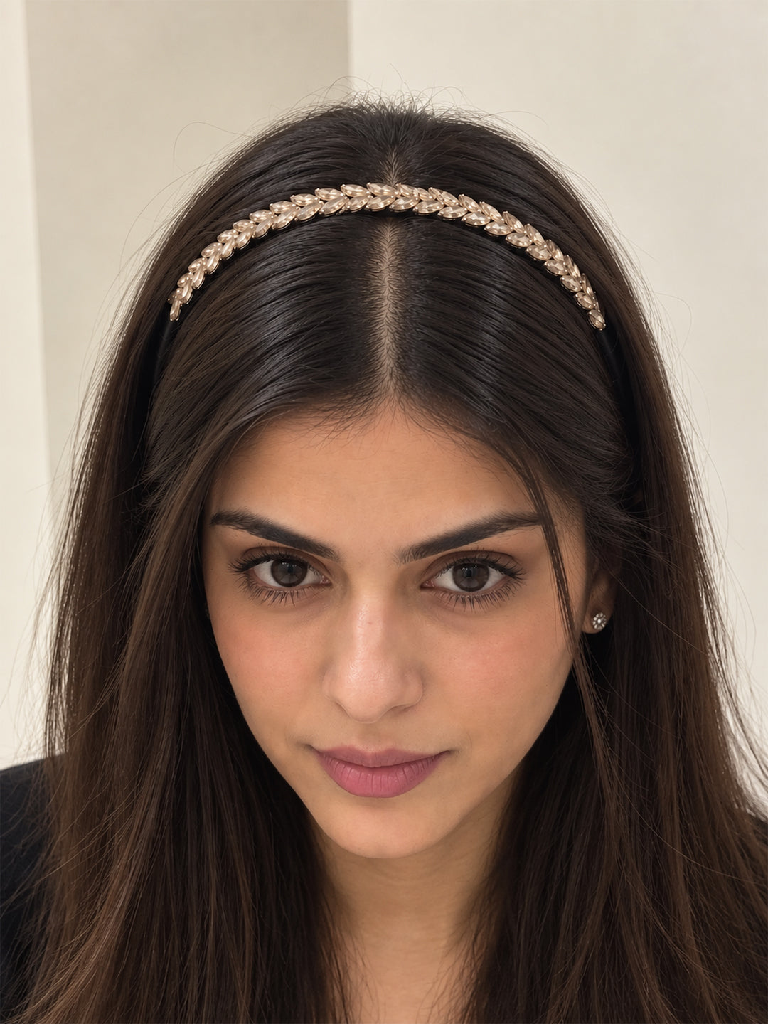 Laurel Crystal Headband (Golden)