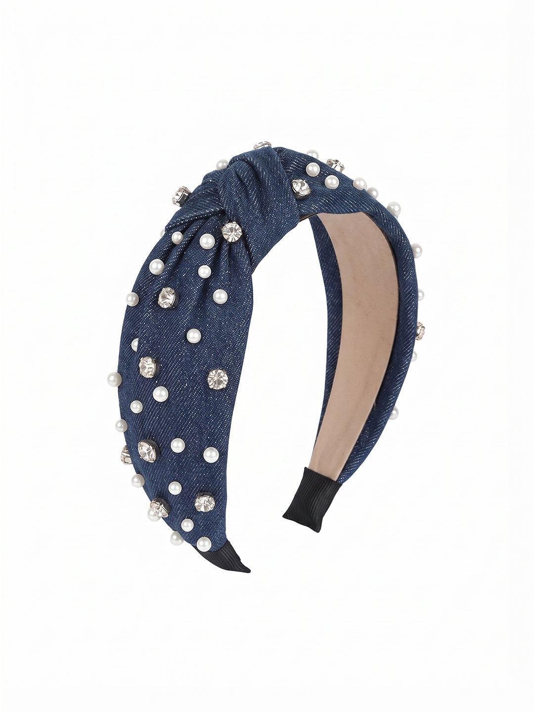 Perle noeud Headband (Dark Blue)