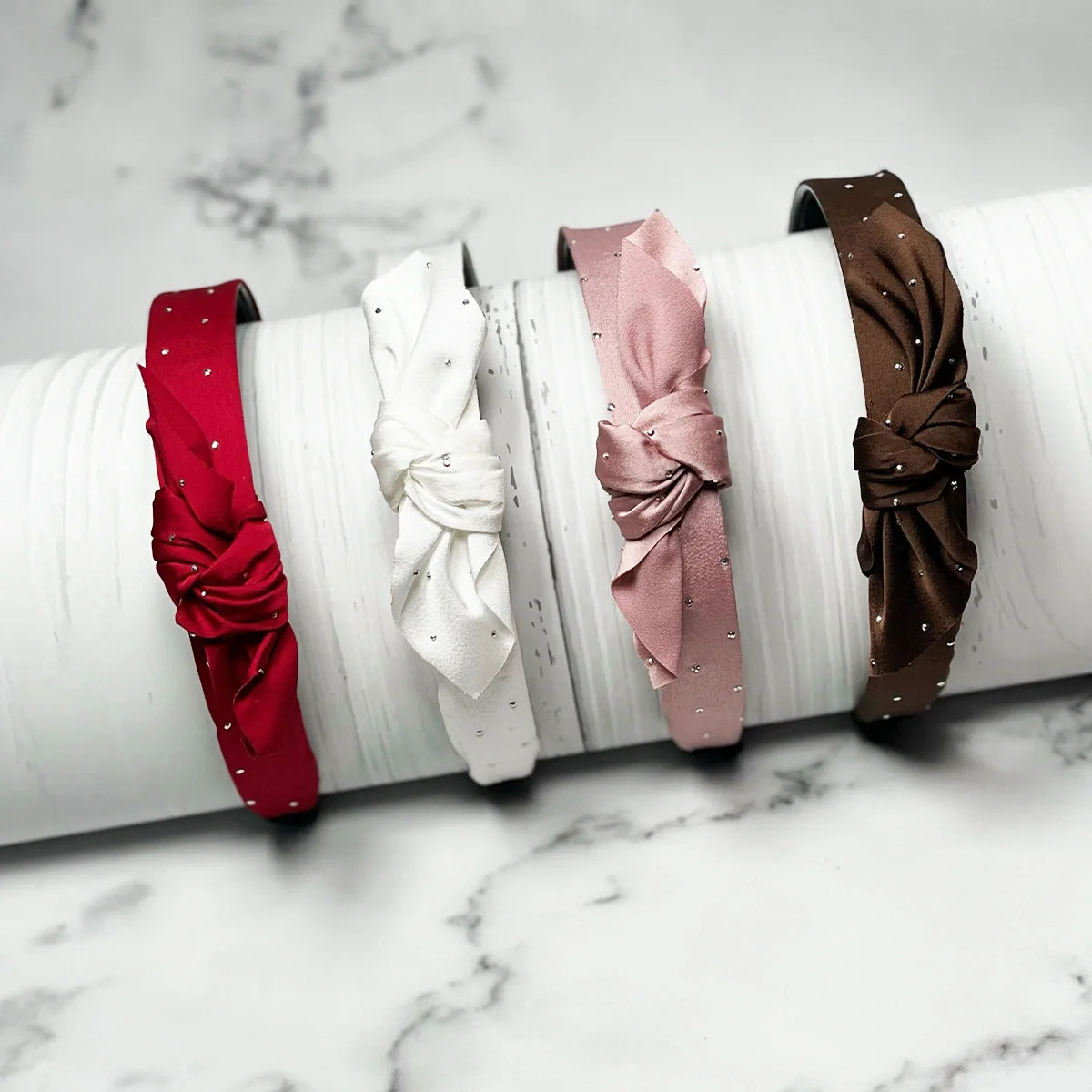 Knotted Satin Light Studded Hairbands for Kids and Teens