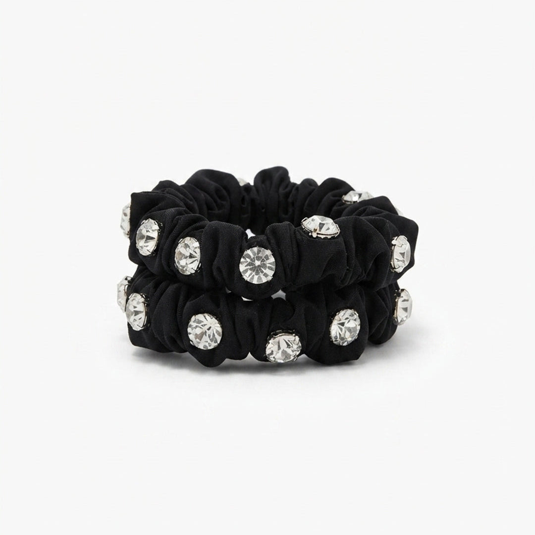 Studded Hair Ties ( 1 pair )